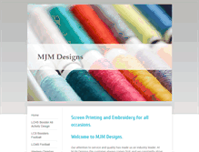 Tablet Screenshot of mjm-designs.com